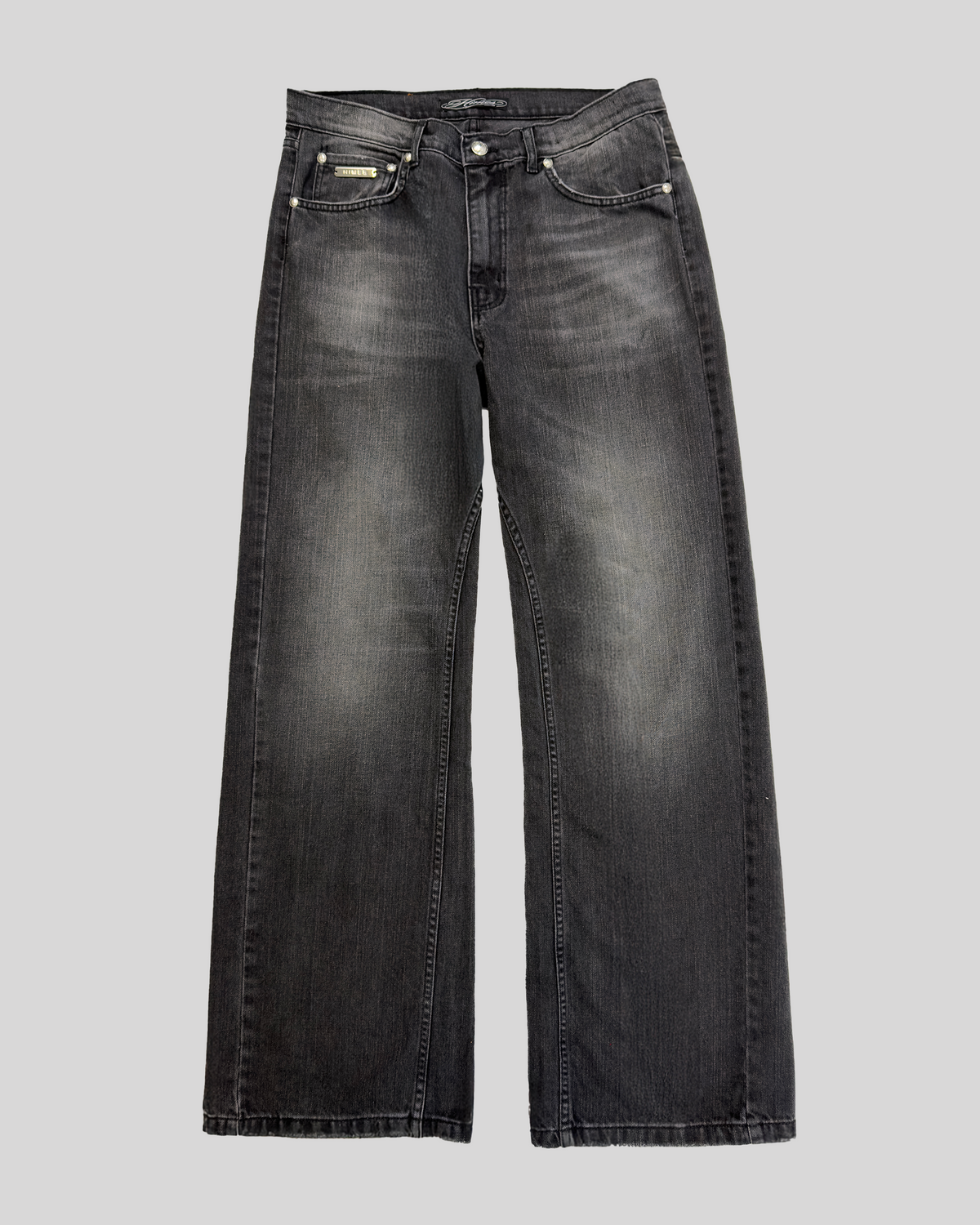 UNDEFEATED – jeans in denim e pelle HIMES