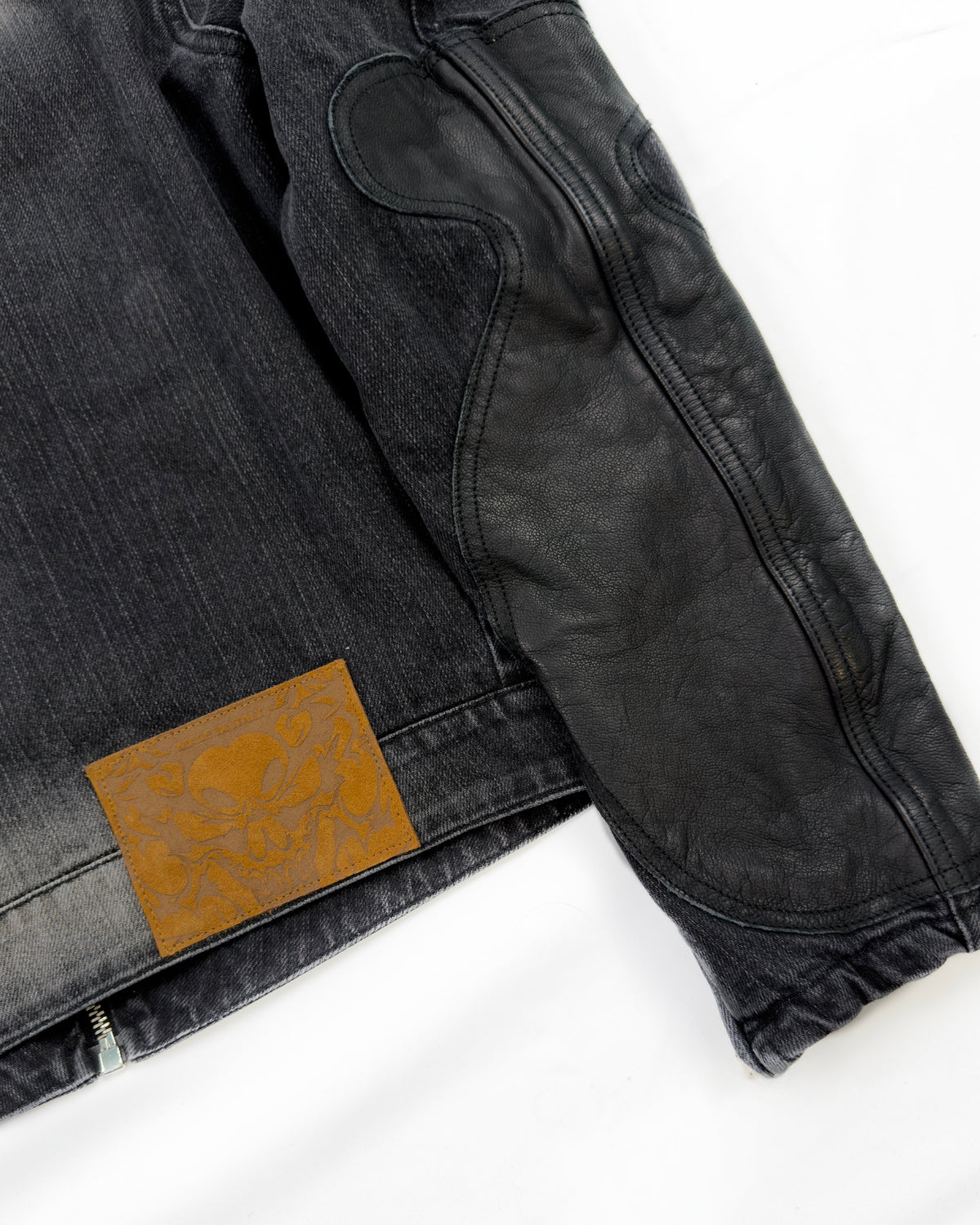 UNDEFEATED – giacca in denim e pelle HIMES, foto 7