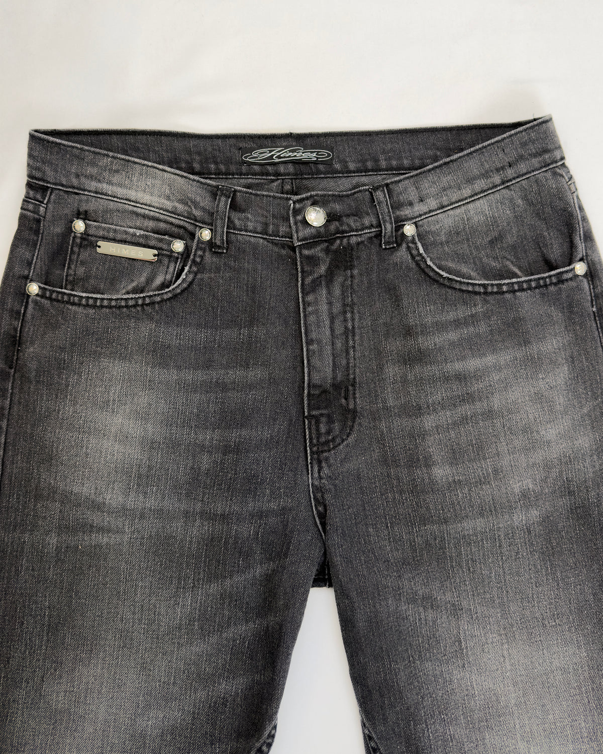 UNDEFEATED – jeans in denim e pelle HIMES, foto 3
