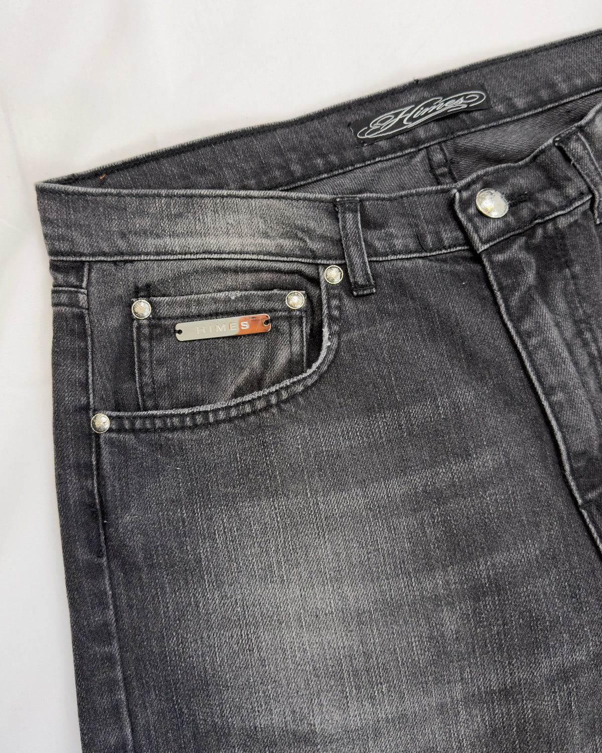 UNDEFEATED – jeans in denim e pelle HIMES, foto 5